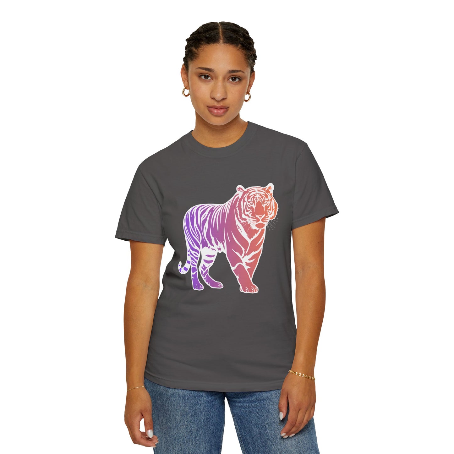 Tiger Unisex Garment-Dyed T-shirt