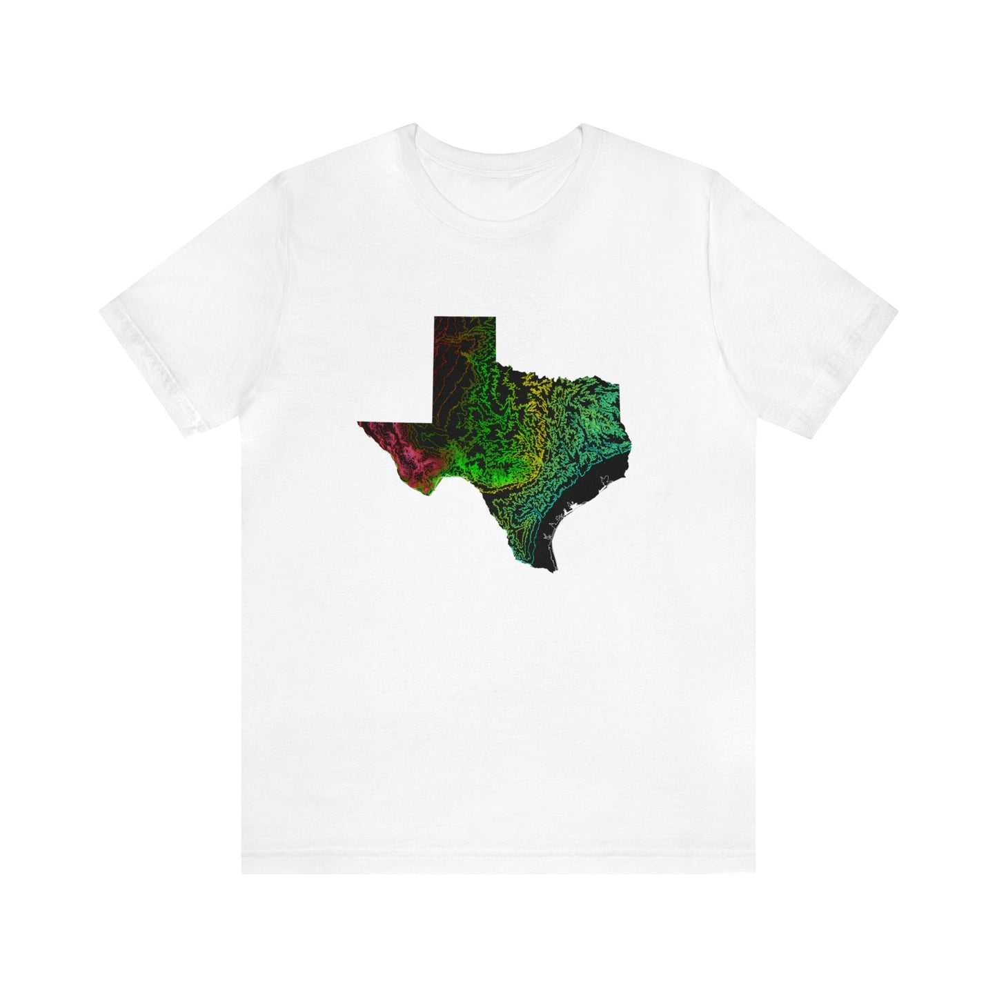 Texas Topography Unisex Jersey Short Sleeve Tee