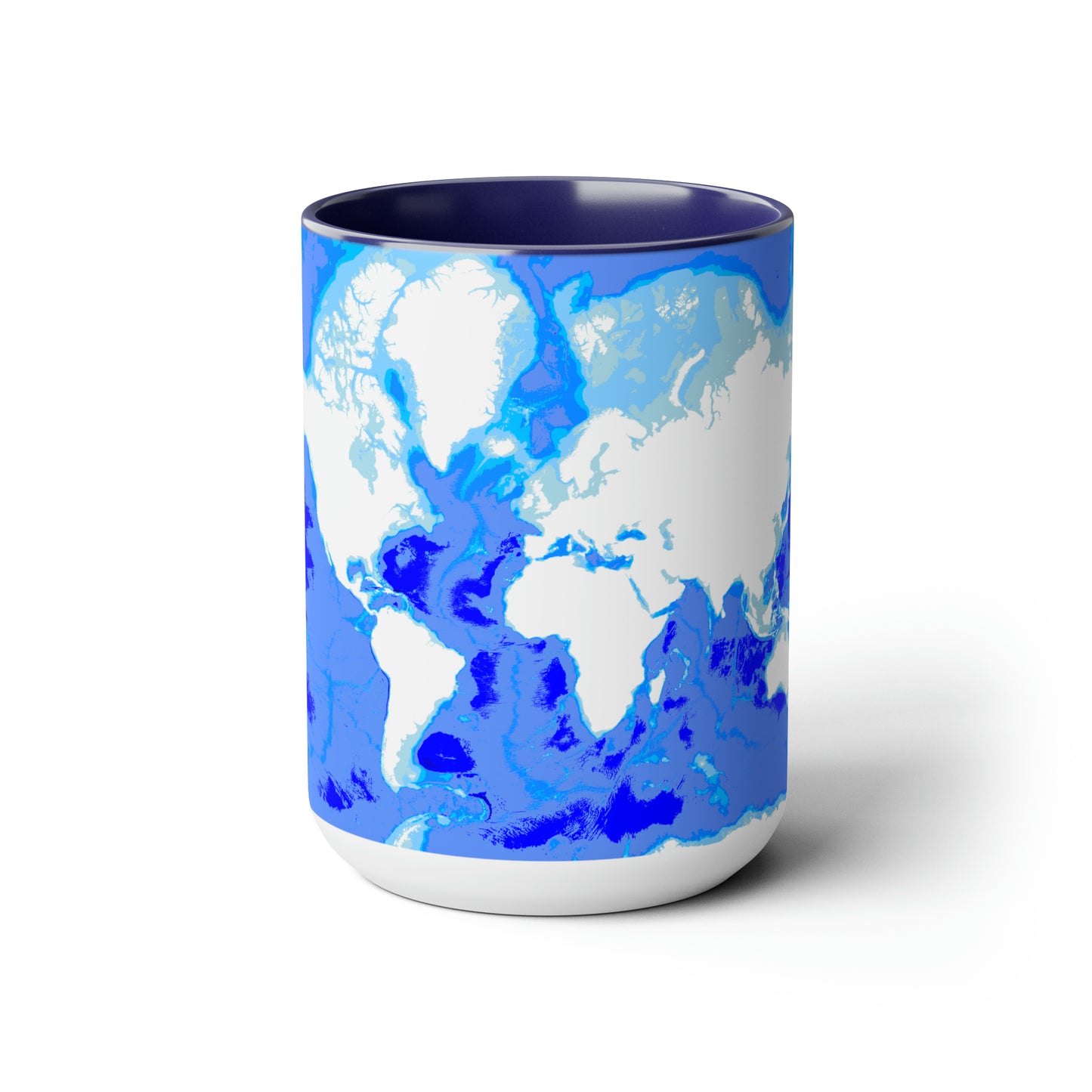 World Ocean Seafloor Two-Tone Coffee Mugs, 15oz
