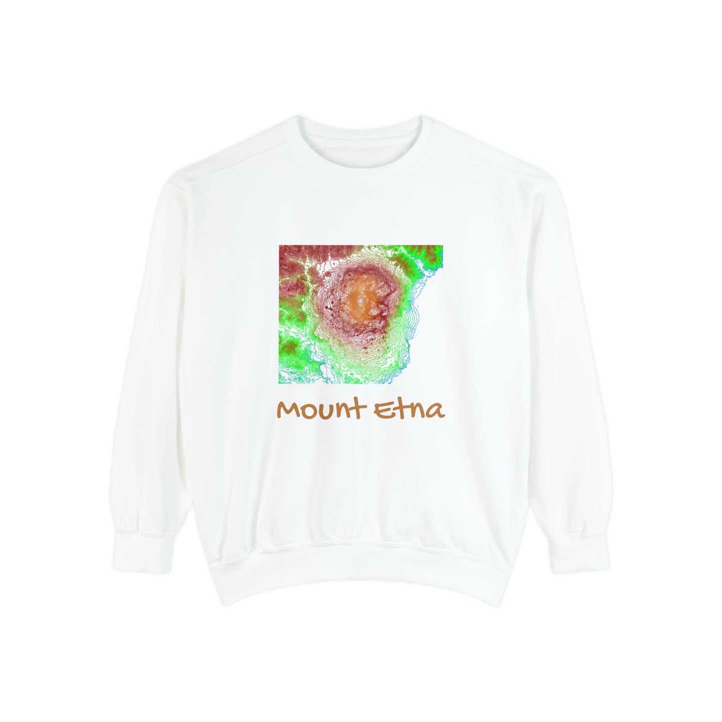 Mount Etna Unisex Garment-Dyed Sweatshirt